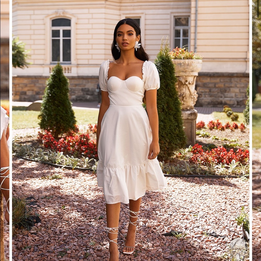 NWT Alamour the label Katina white dress